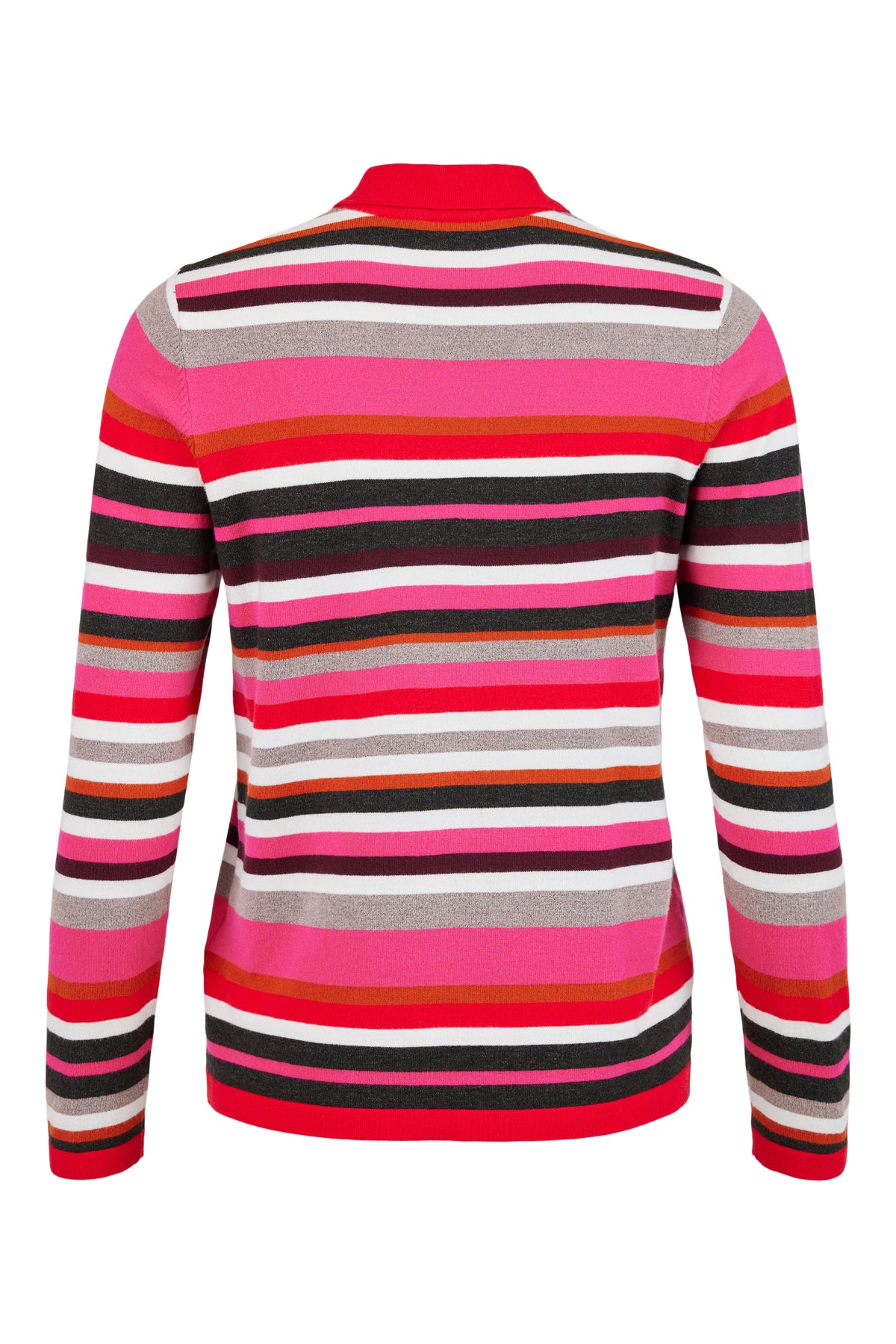 Sunday Striped Pink & Red Pullover