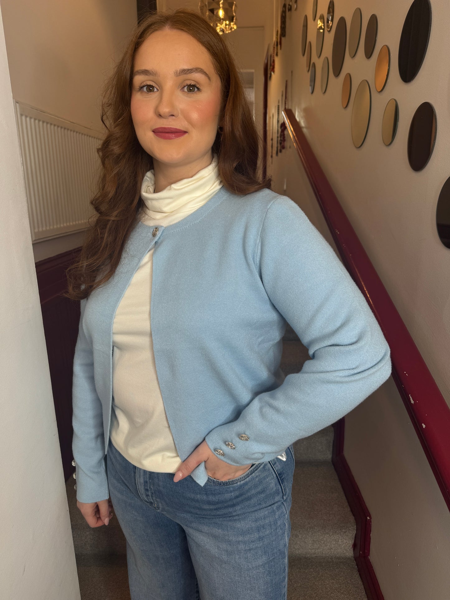 Hariett Baby Blue Cardigan