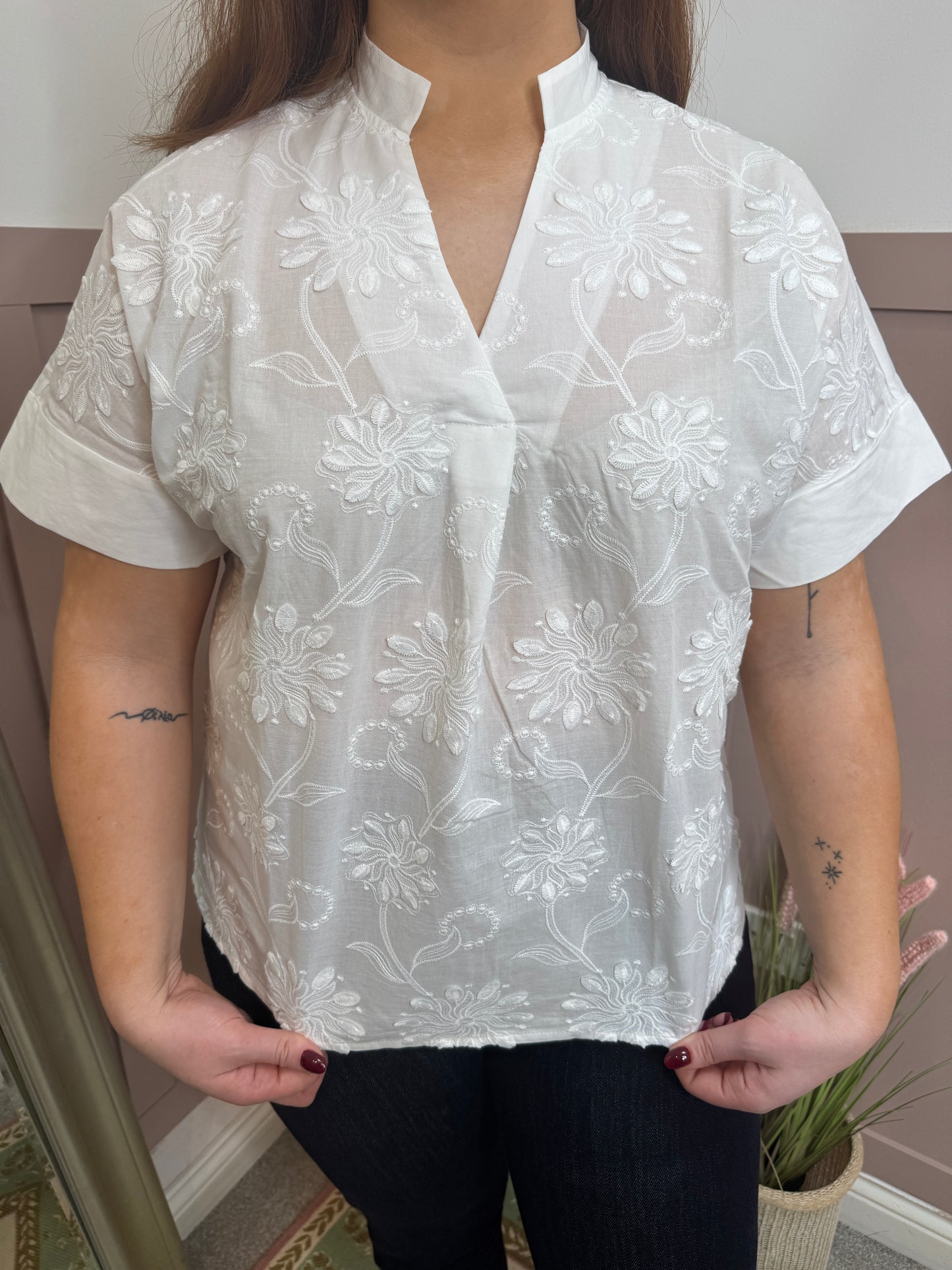 Lelia White Cotton Shirt