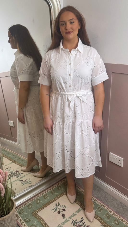 Briana White Shirt Dress