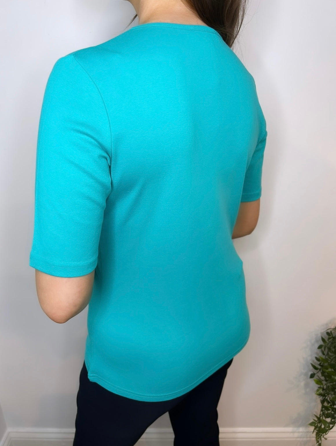 Sunday Turquoise Luxury Cotton T-Shirt