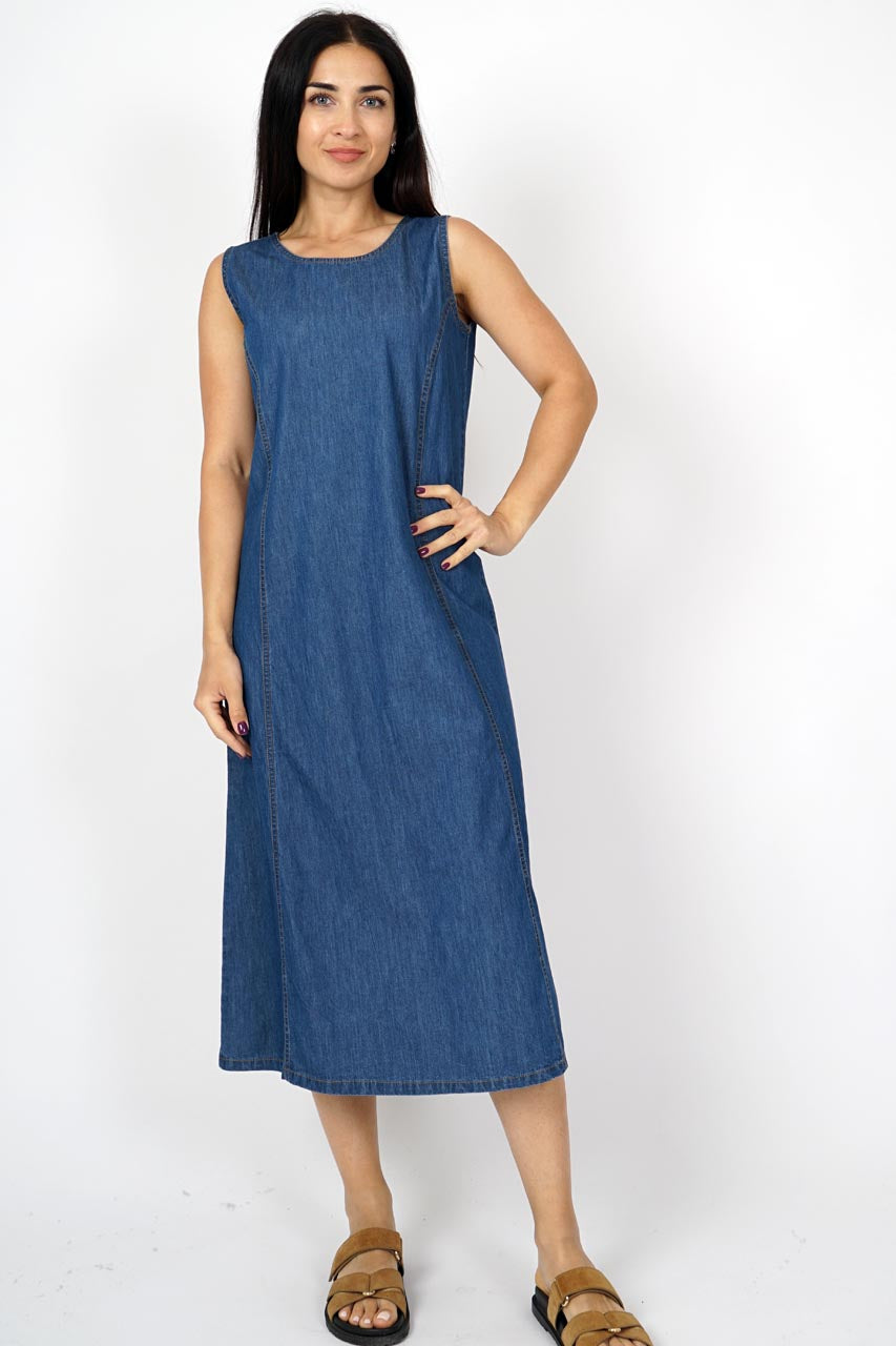 Tara Denim Sleeveless Dress