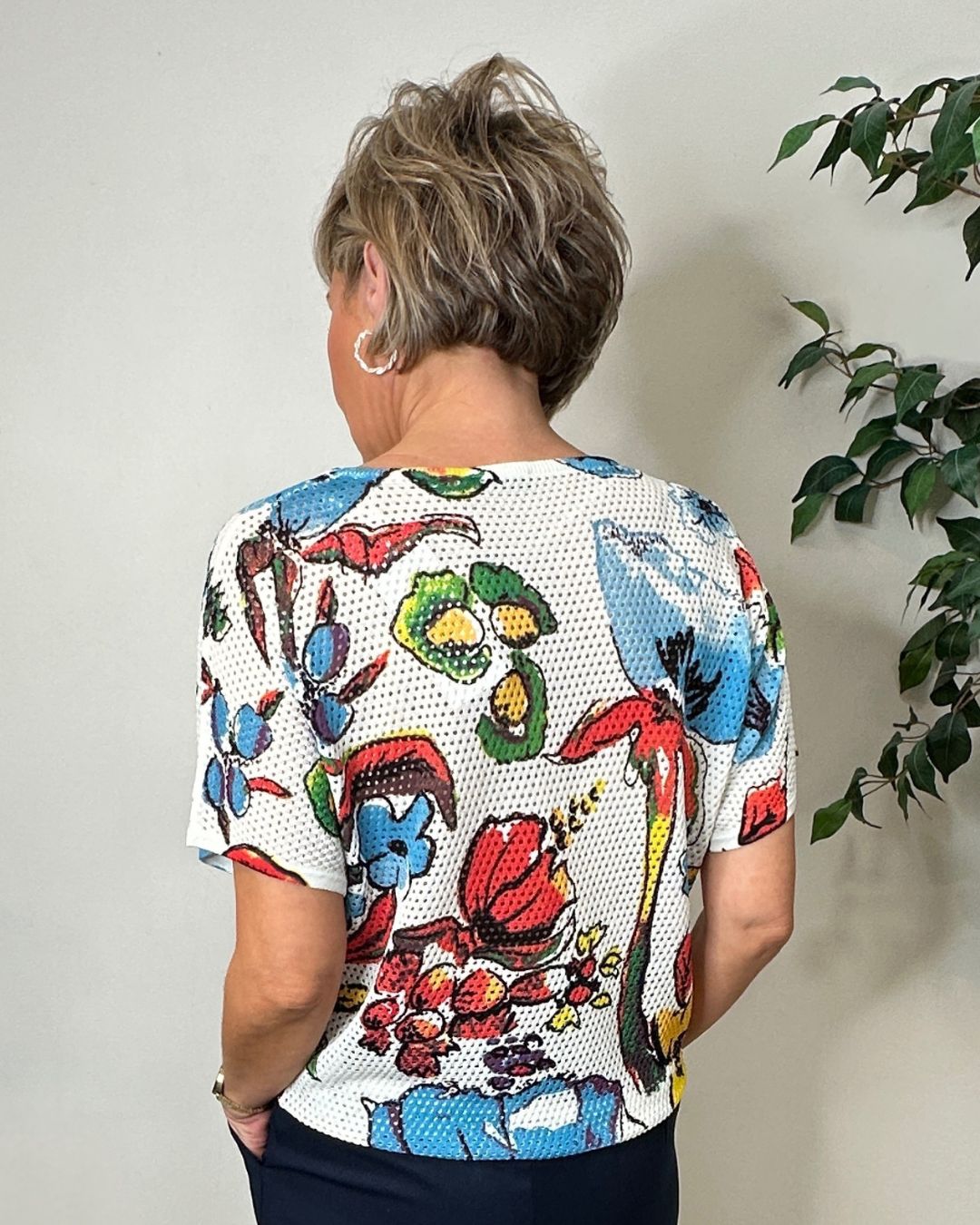 Vivienne Multi Colour Mesh Top