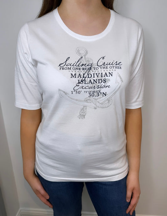Abbey Nautical Theme Cotton T-Shirt