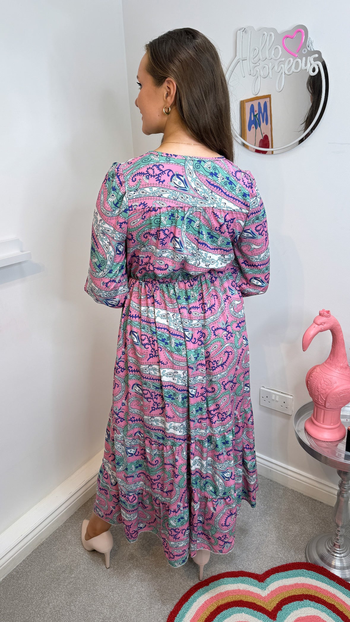 Annalee Pink Paisley Maxi Dress