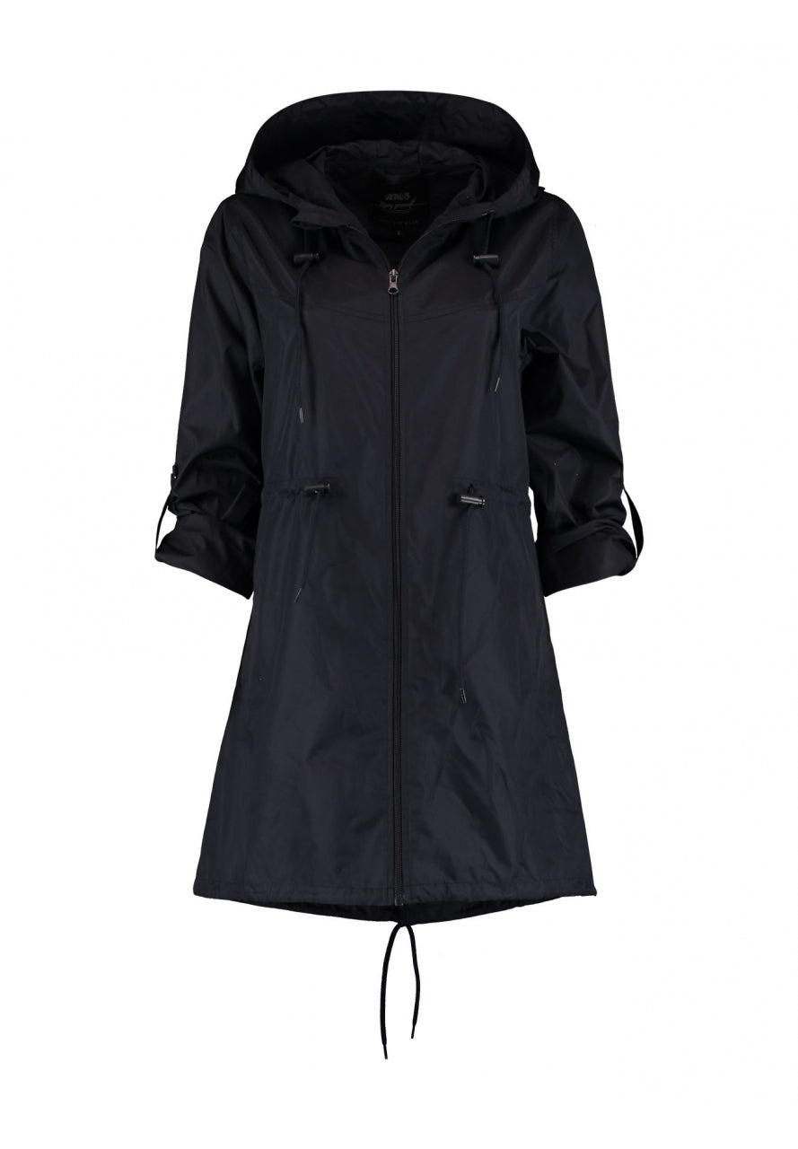 Winda Navy Rain Coat