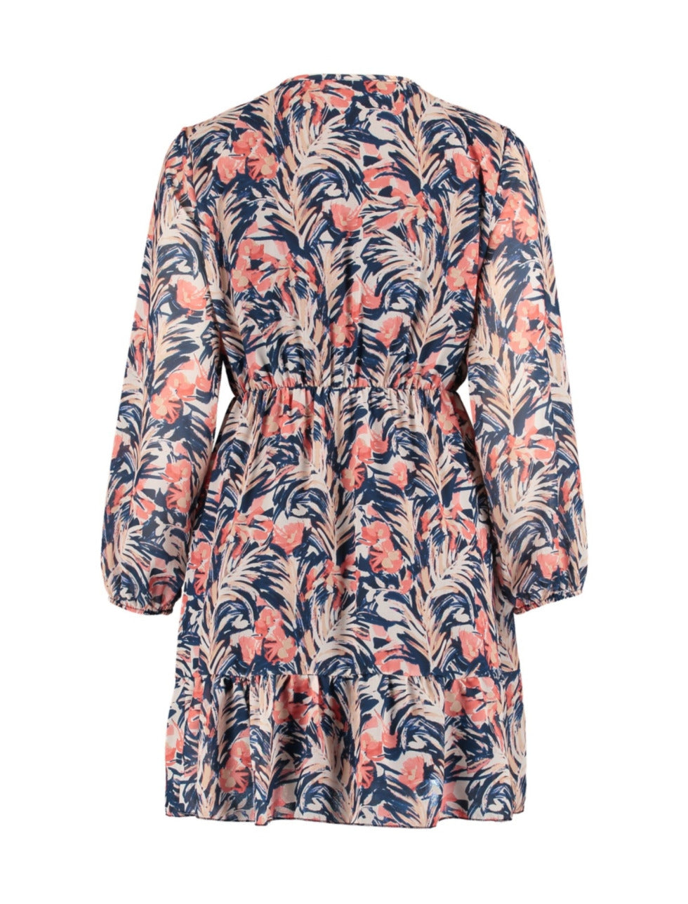 Dina Coral Floral Mini Dress