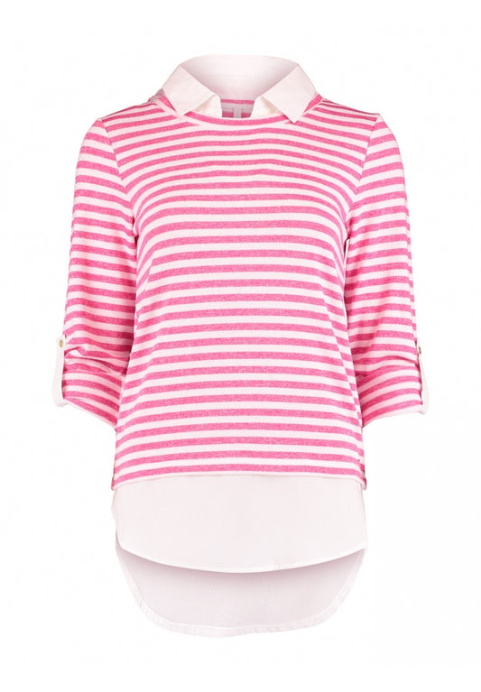 Lucy Pink Striped Blouse