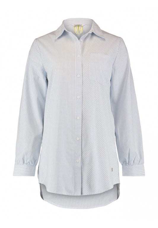 Miola Pinstripe Blue Shirt