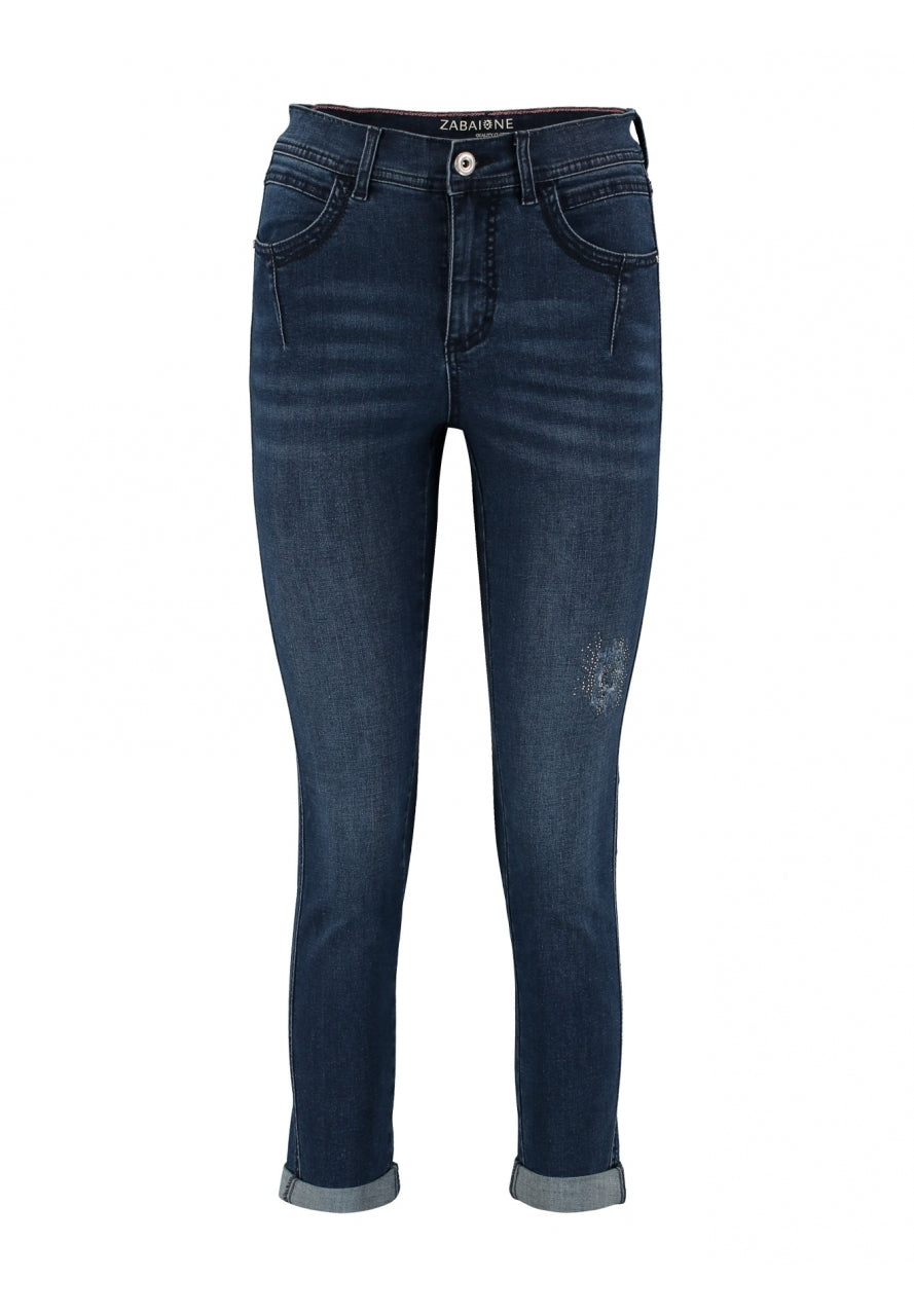 Amaris Dark Denim Mid Waist Jeans