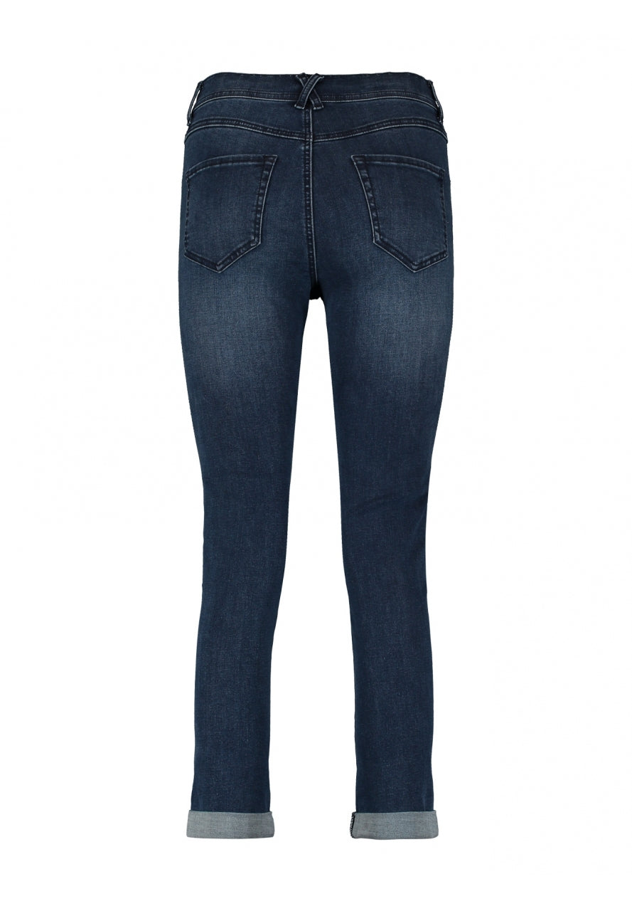 Amaris Dark Denim Mid Waist Jeans