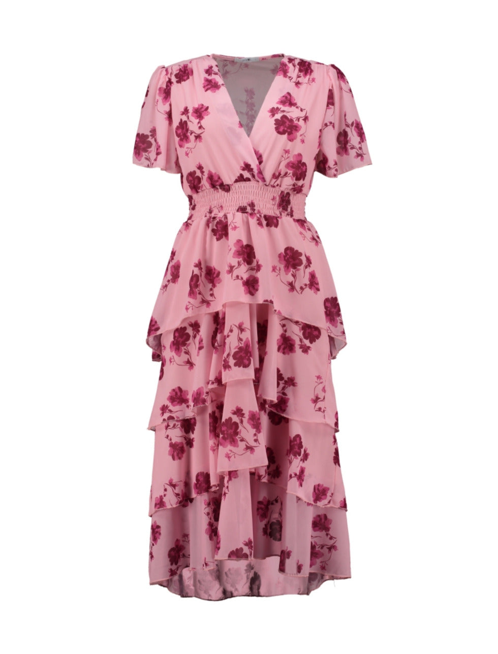 Anouk Pink Layered Dress