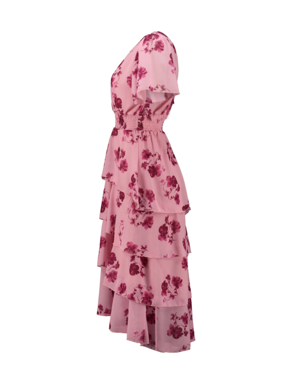 Anouk Pink Layered Dress