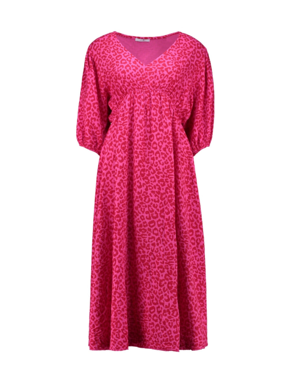 Alia Hot Pink Cotton Dress