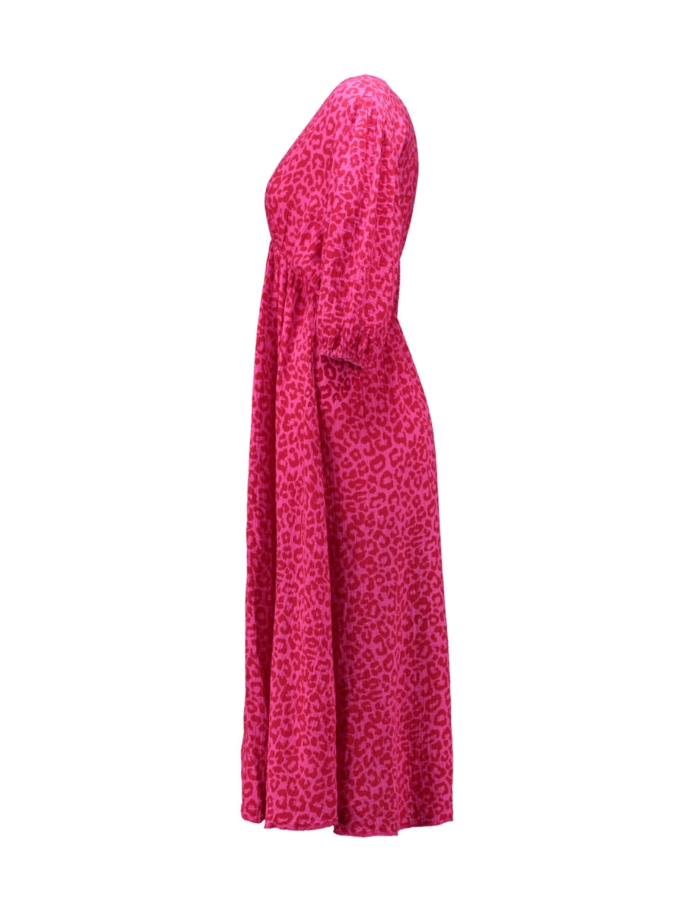 Alia Hot Pink Cotton Dress
