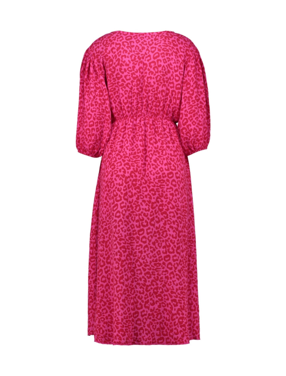 Alia Hot Pink Cotton Dress