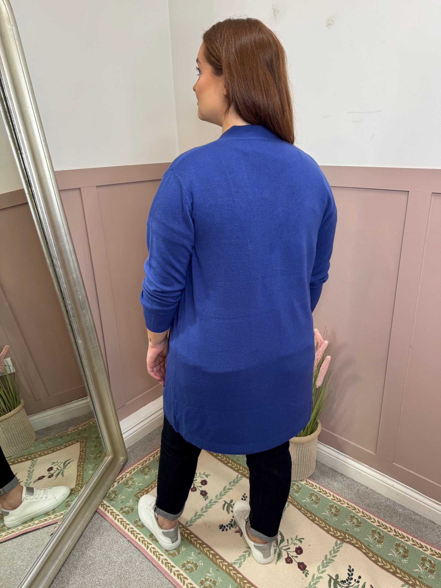 Amelia Royal Blue Cashmere Feel Cardigan