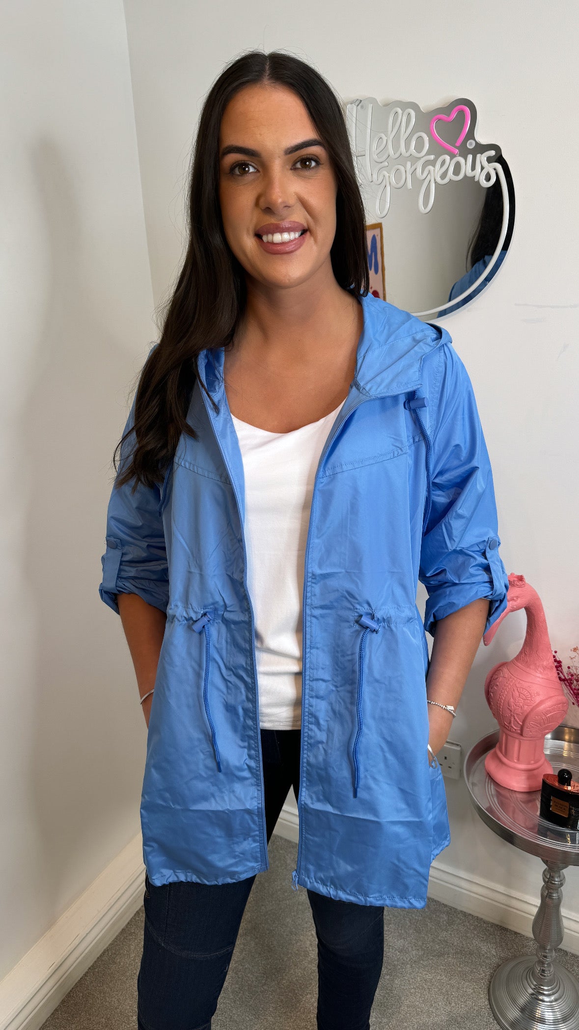 Winda Baby Blue Raincoat