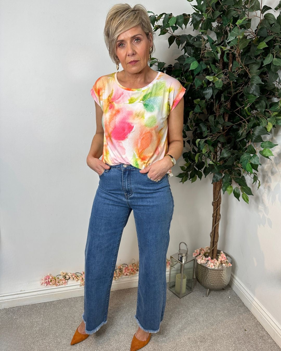 Lorie Pastel Print T-Shirt