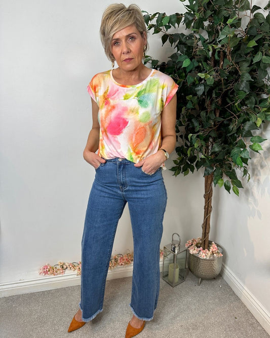 Lorie Pastel Print T-Shirt