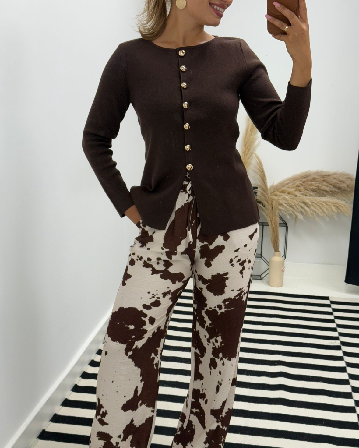 Sarah Animal Print Trousers