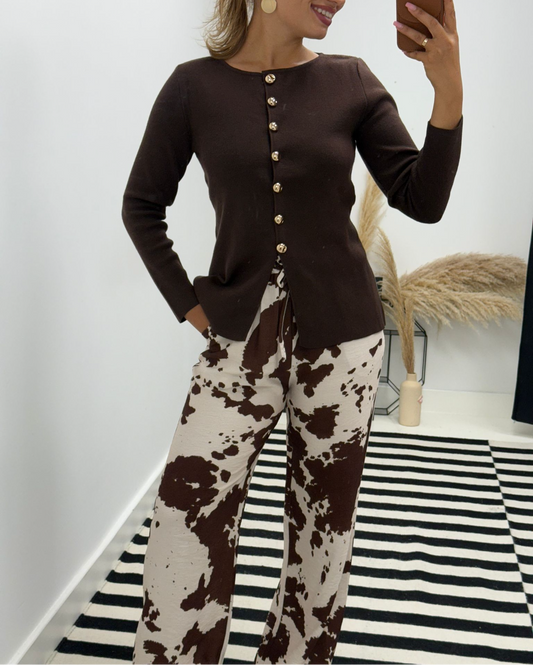 Sarah Animal Print Trousers