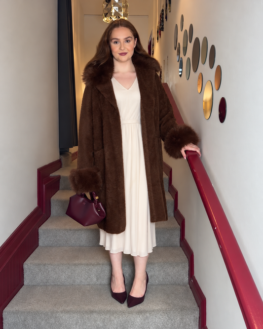 Hilary Chocolate Luxury Coat