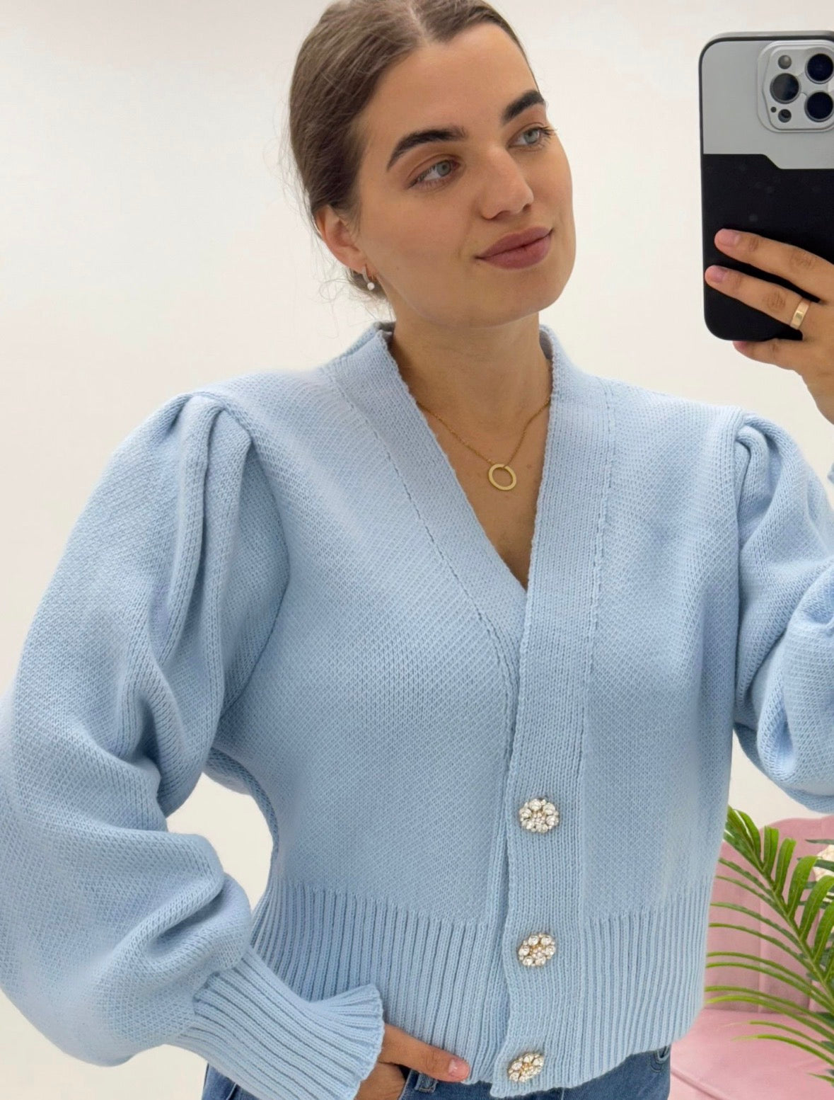 Becky Baby Blue Cardigan