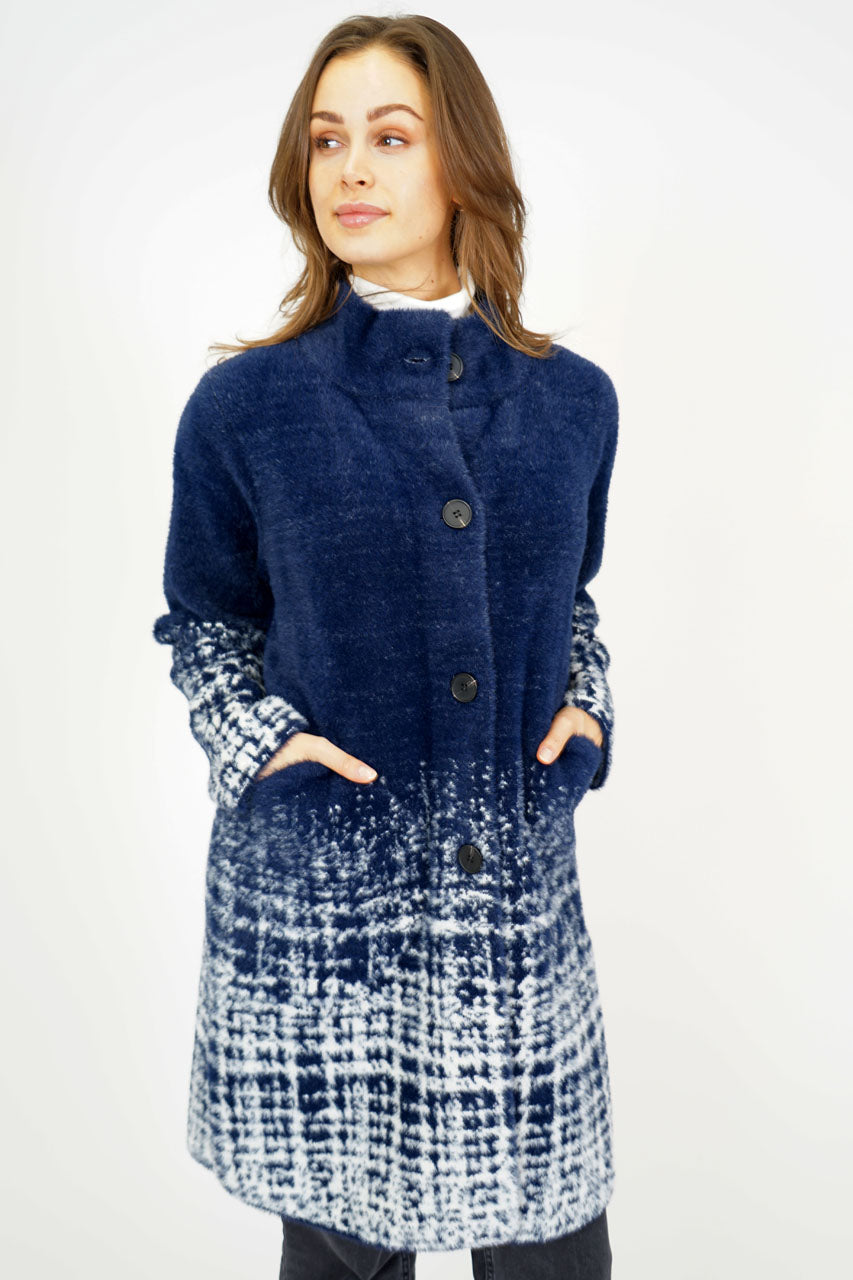 Harriett Navy Luxury Coat