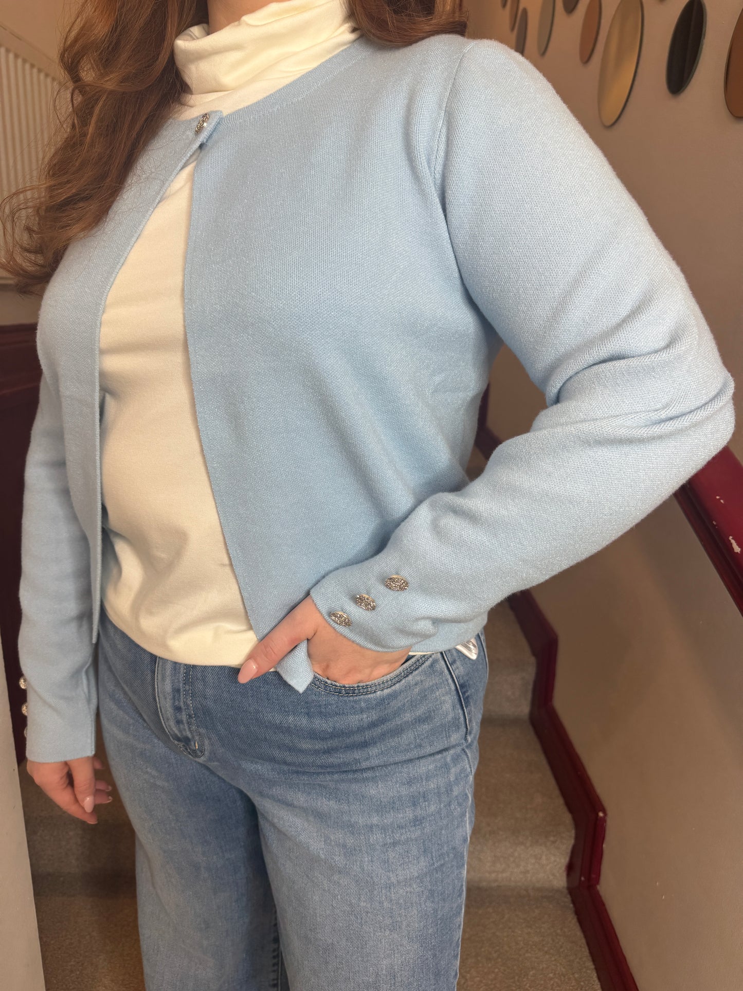 Hariett Baby Blue Cardigan