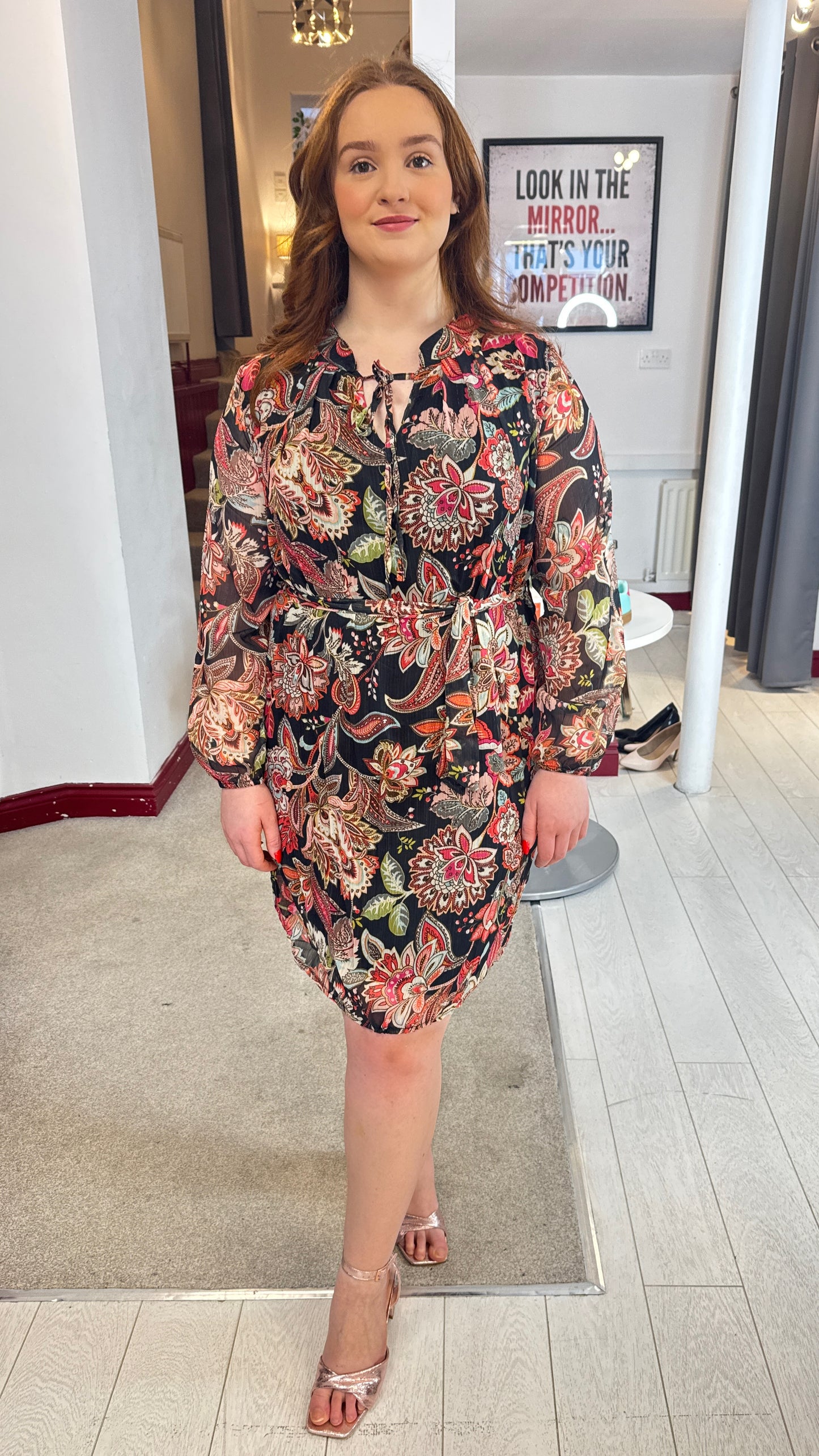 Gina Paisley Print Mini Dress