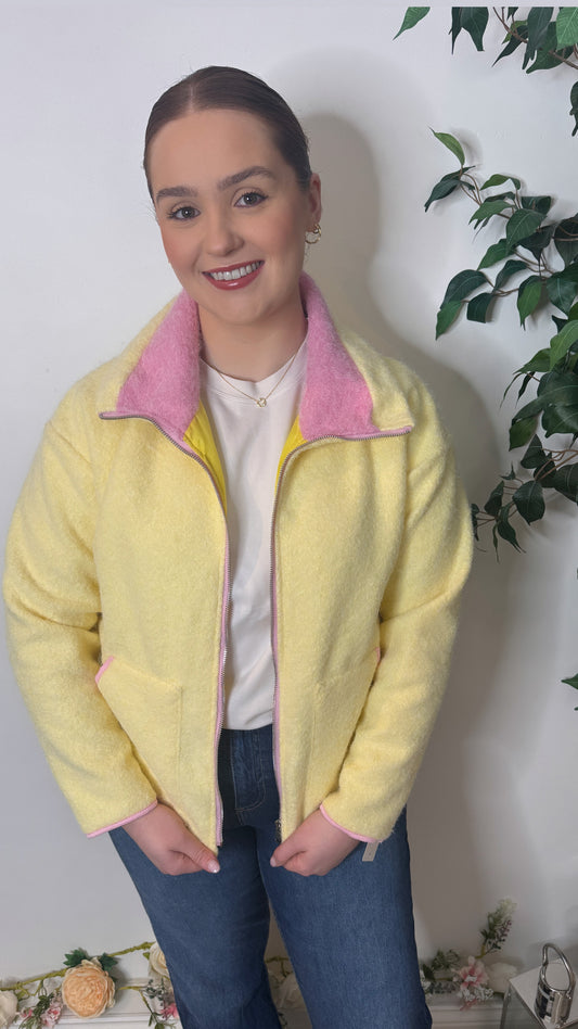 Liza Primrose Yellow Fleece