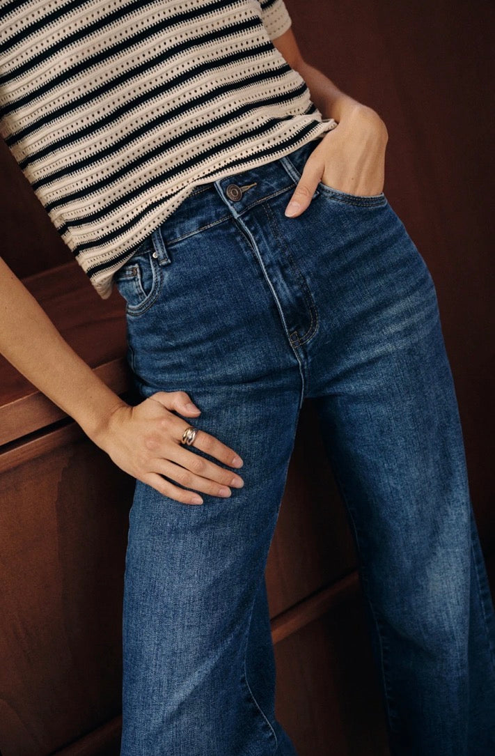 Ana & Lucy Dark Wash Wide Leg Denim Jeans