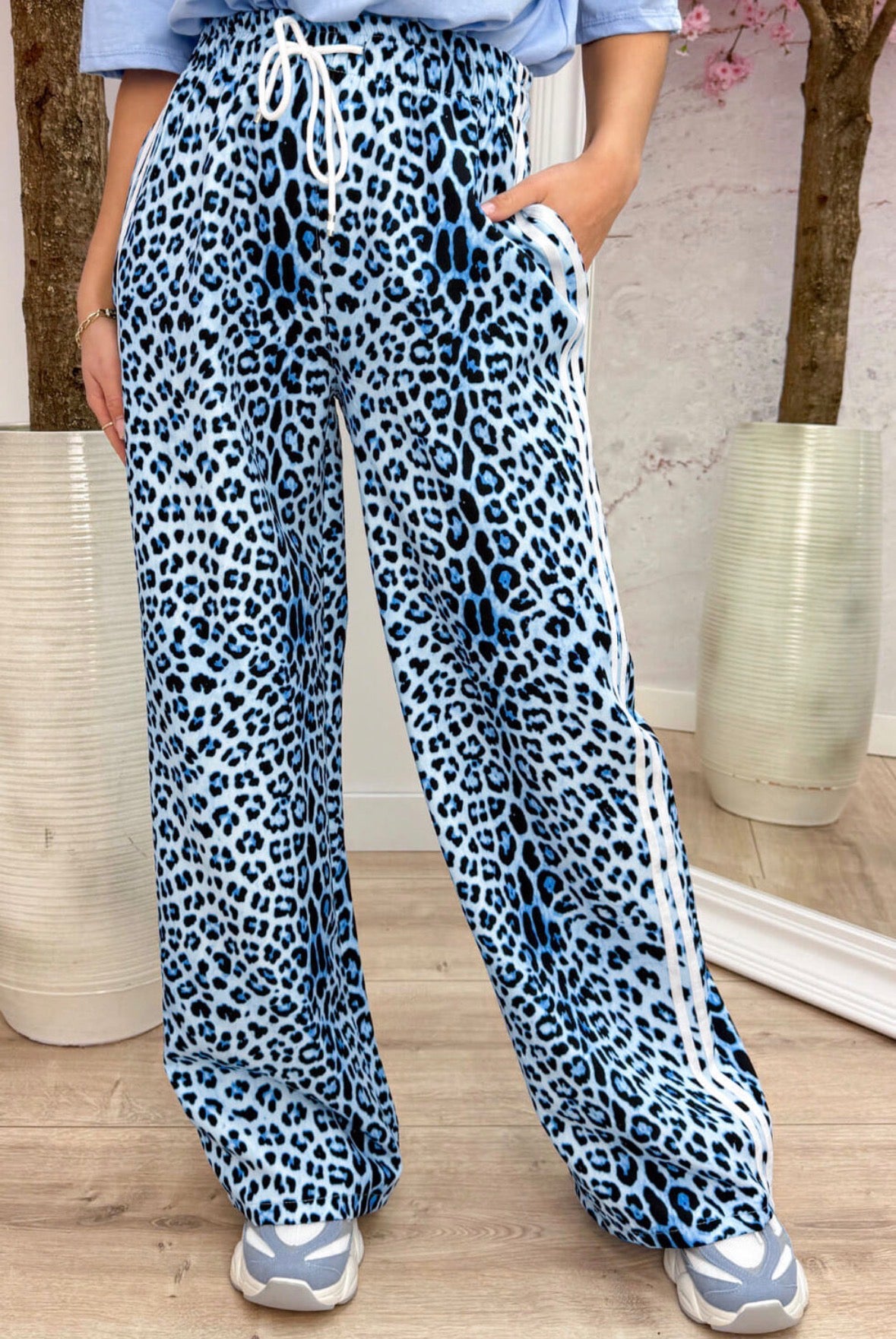 Luna Leopard Print Joggers