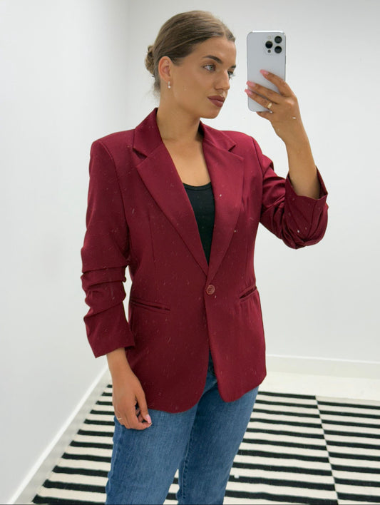 Lulu Burgundy Blazer