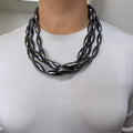 Ivy Layered Grey Jewel Necklace