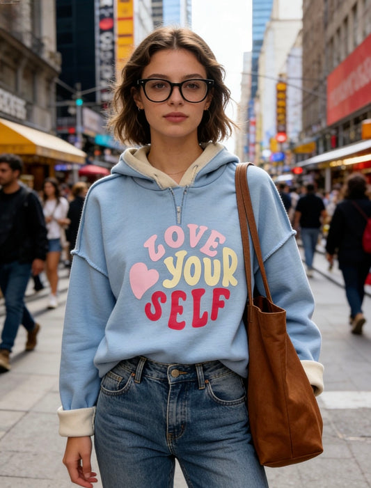 Cali 'Love Yourself' Blue Jumper