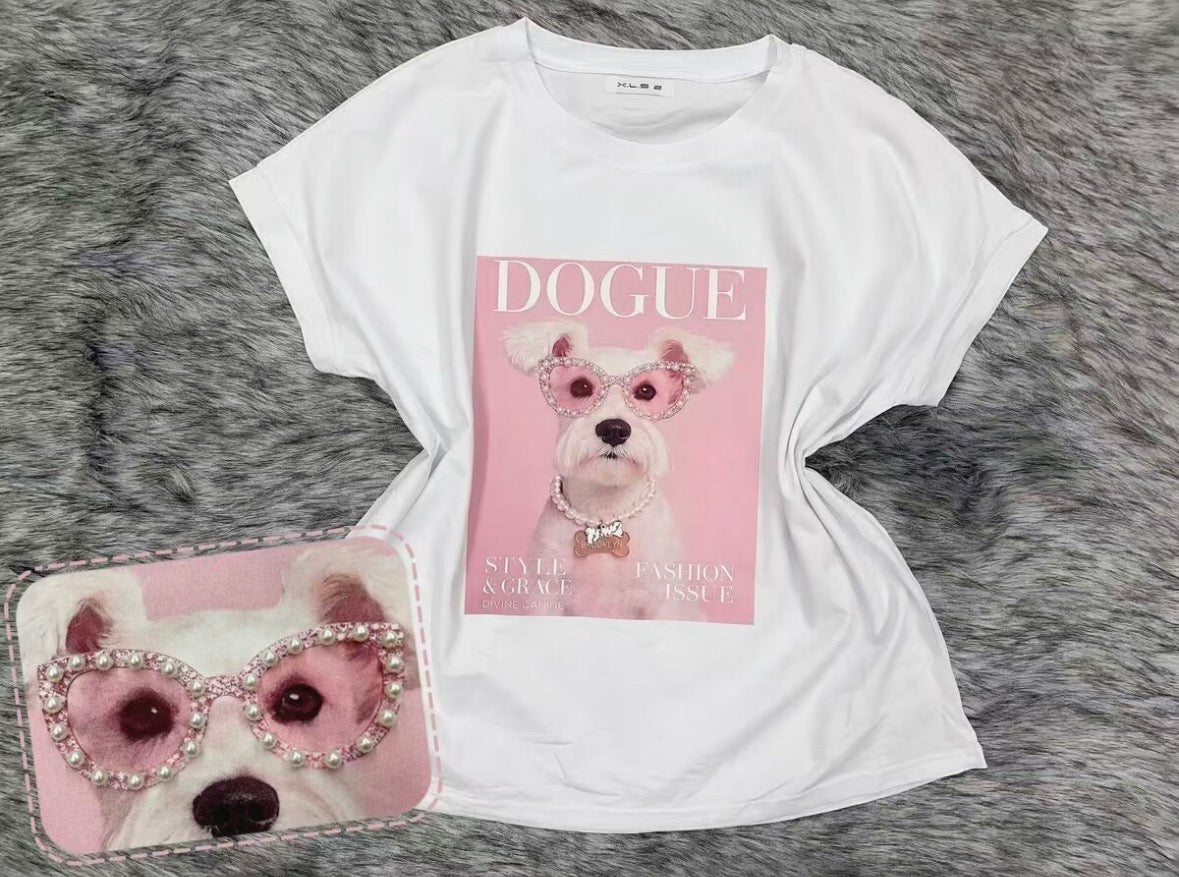 Java 'DOGUE' Print T-shirt