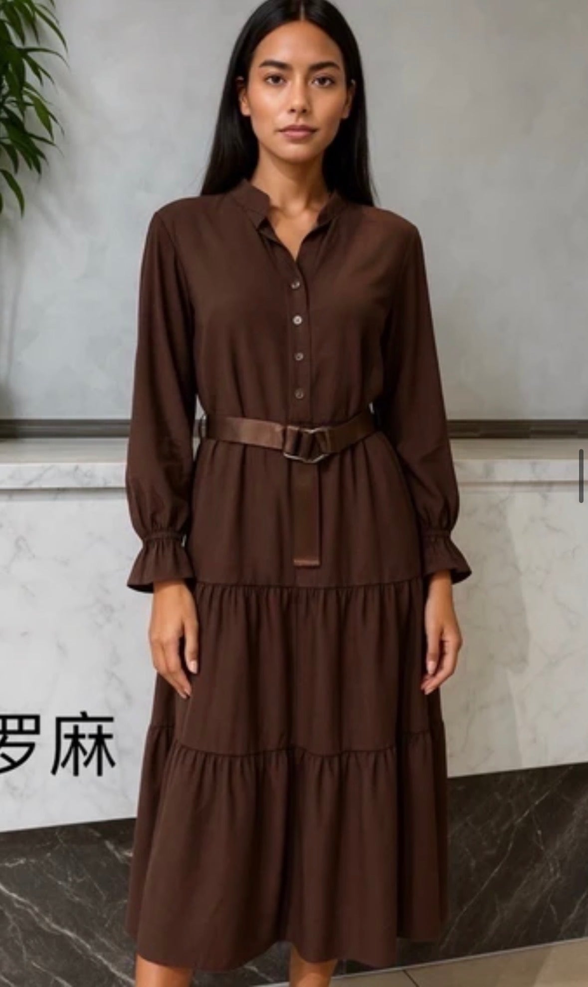 Sanna Chocolate Midi Dress