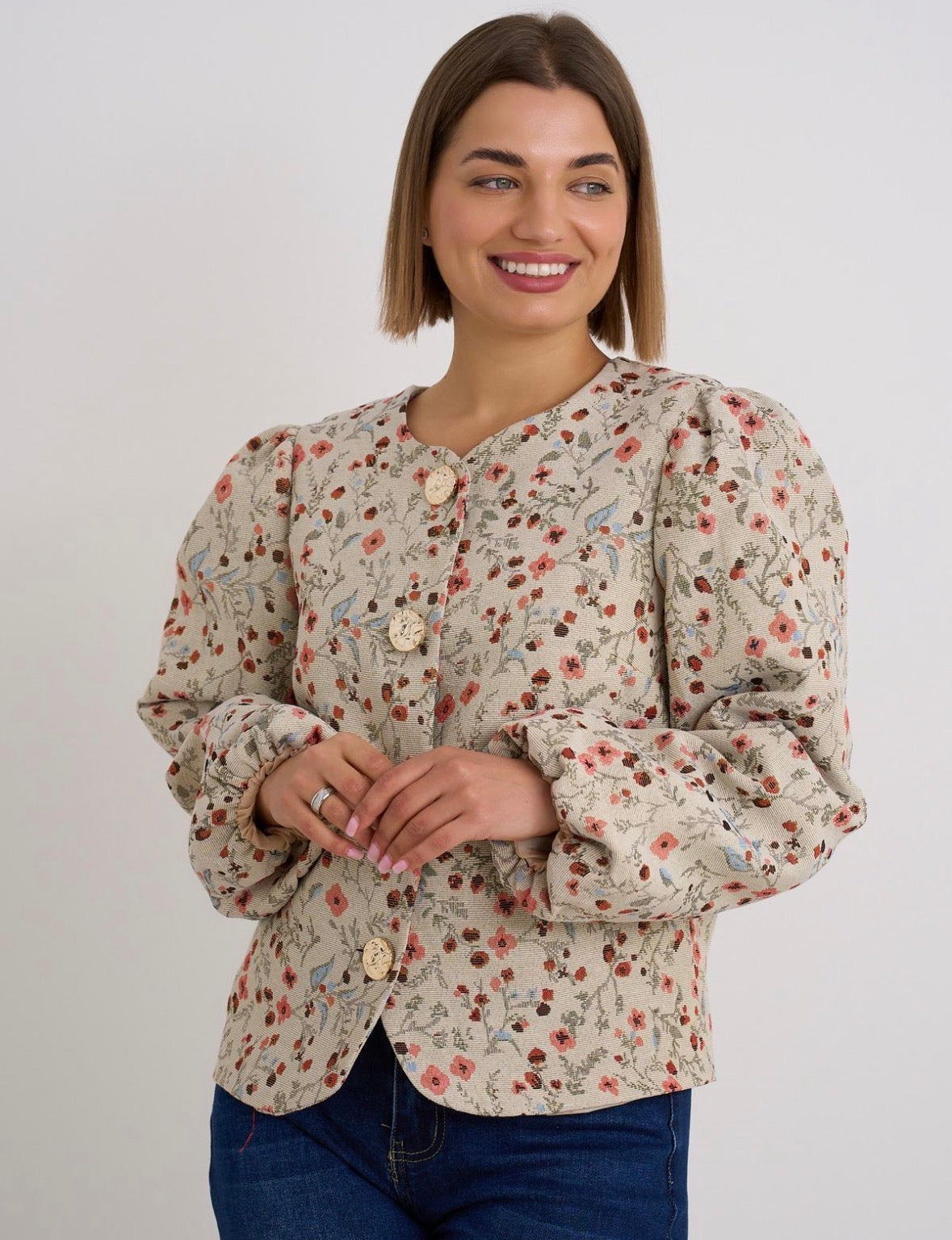 Erin Jacquard Print Jacket