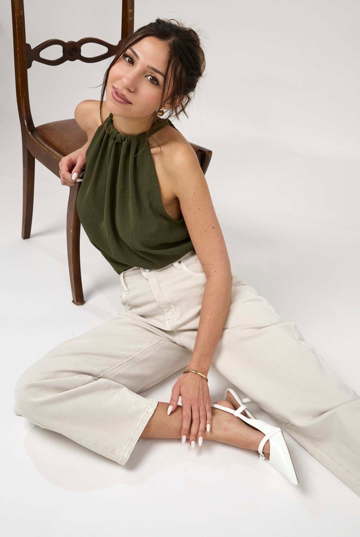 Ana & Lucy Stone Barrel Fit Jeans