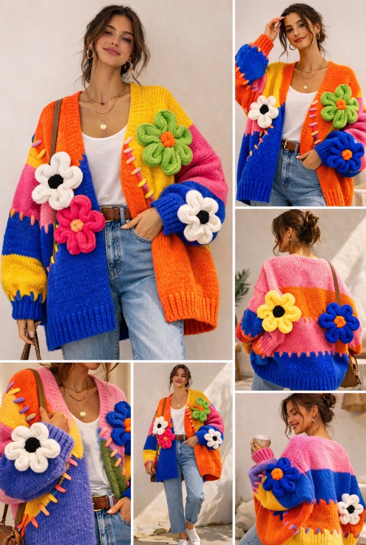 Hetty Yellow Luxury Floral Cardigan