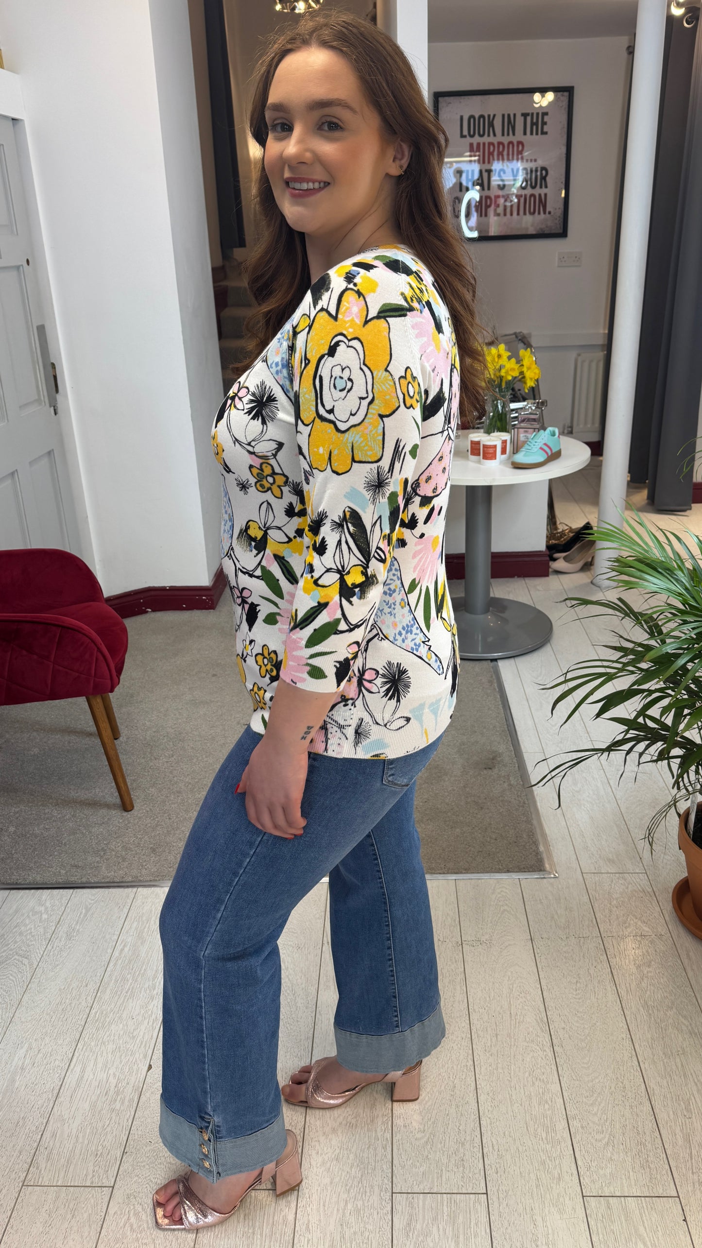 Vivienne Knitted Multi Colour Top
