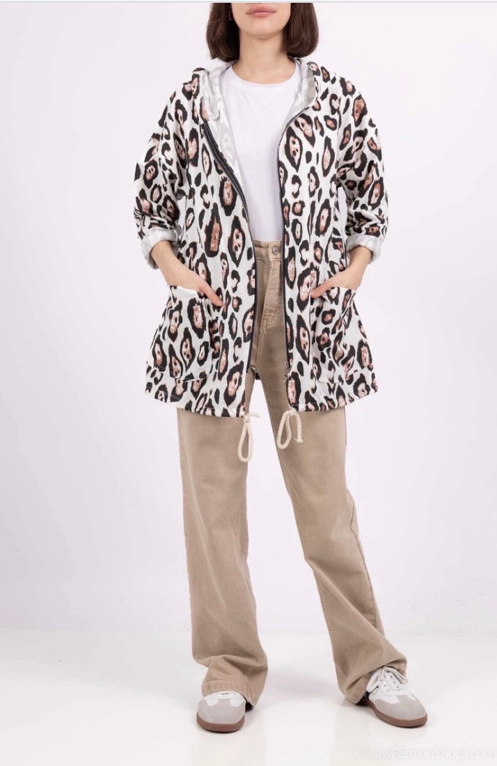 Sasha Leopard Print Cardigan