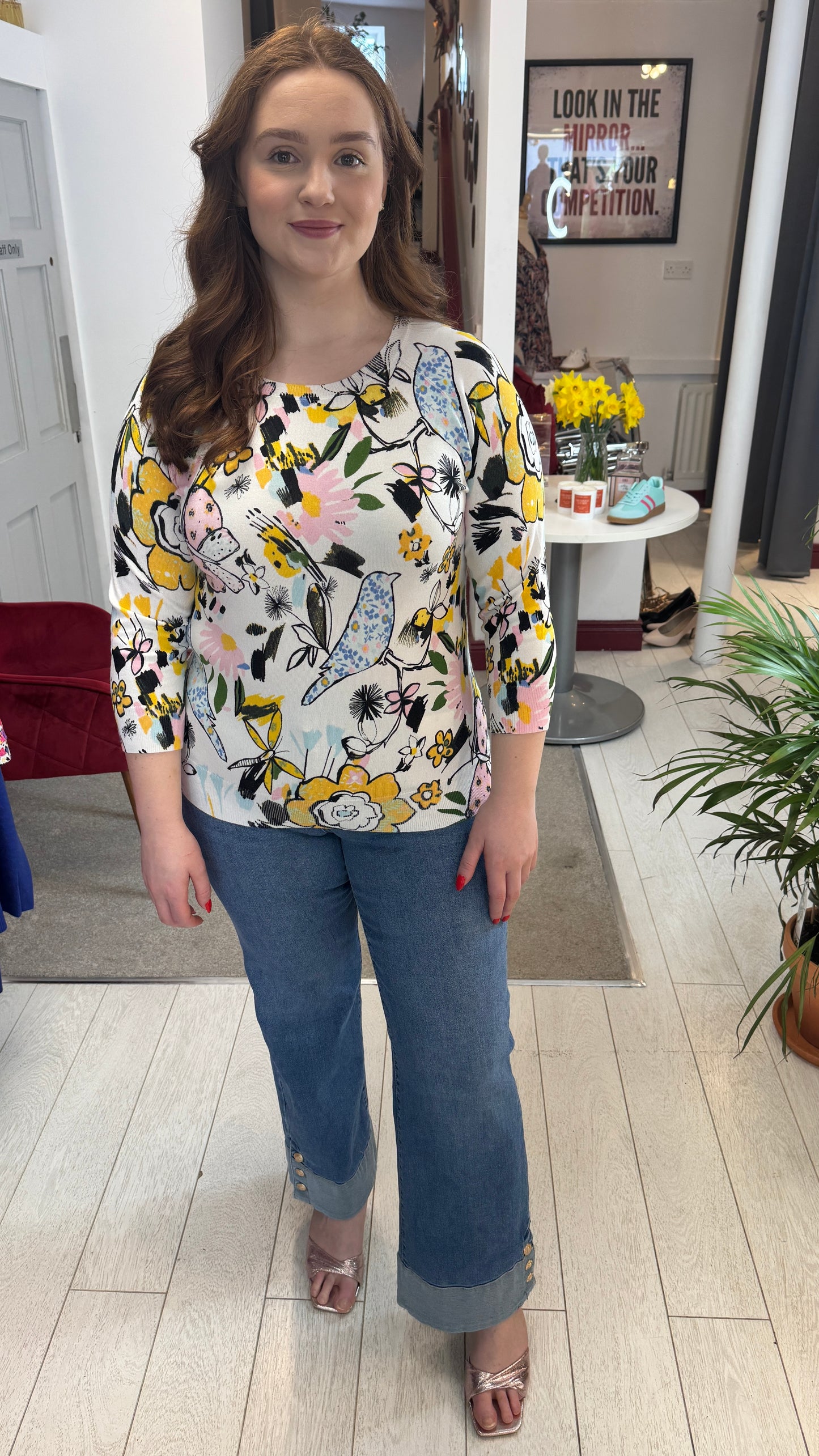 Vivienne Knitted Multi Colour Top