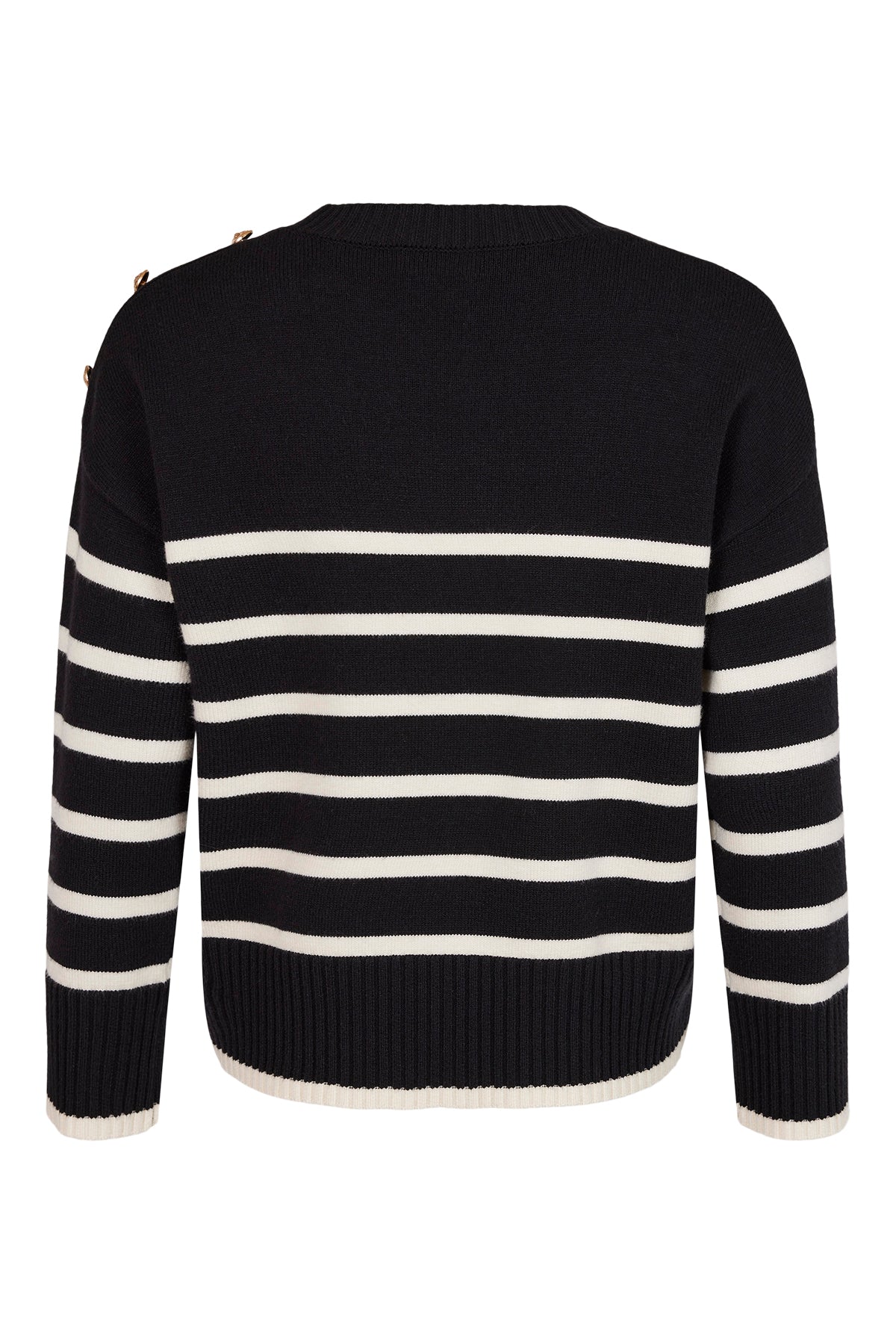 Sunday Black & White Stripe Pullover