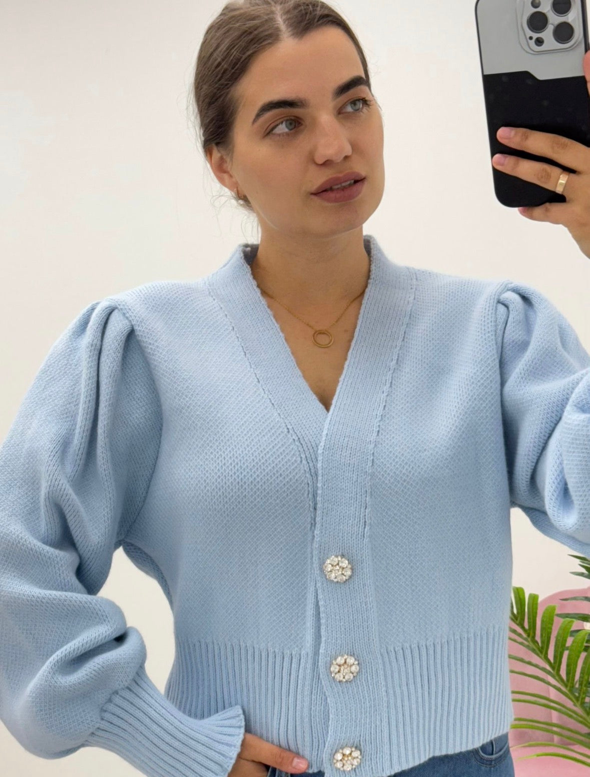 Becky Baby Blue Cardigan