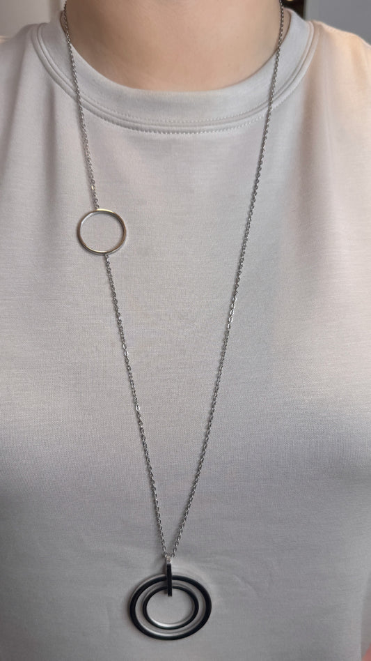 Iris Silver Chain Necklace