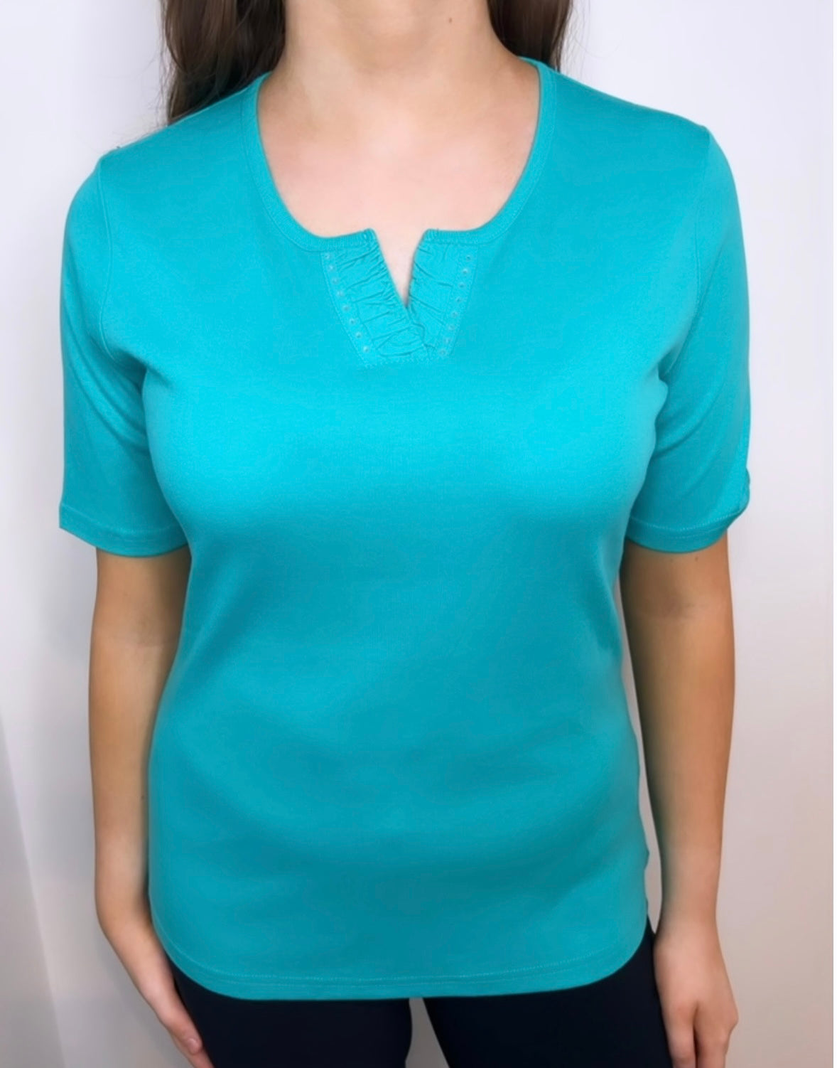 Sunday Turquoise Luxury Cotton T-Shirt