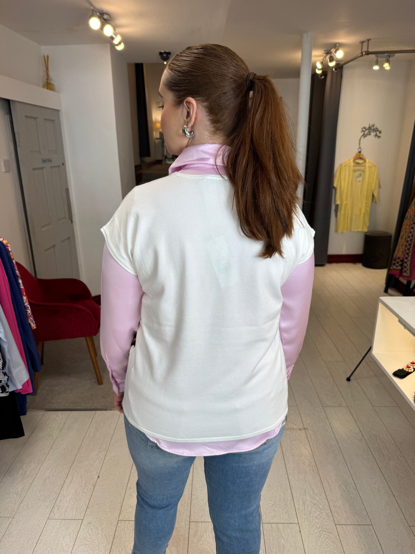 Hailey V Neck Sleeveless Sweater